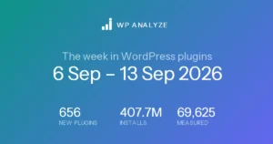 The week in WordPress plugins — 6 Sep – 13 Sep 2026